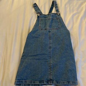 Top Shop Denim Skirt Overalls